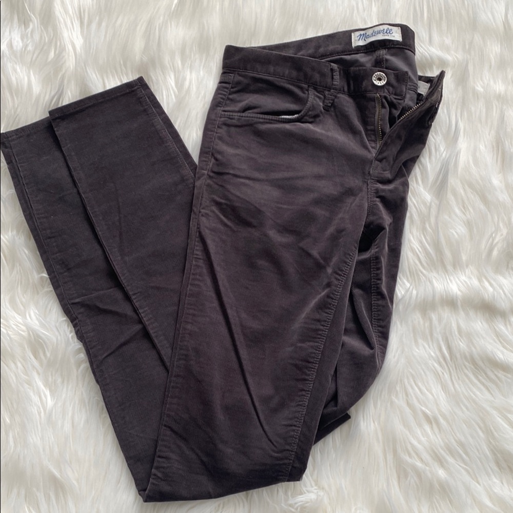 Madewell Grey Corduroy Pants Slim Fit